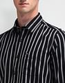 Arrow Sport Vertical Striped Twill Shirt