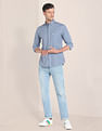 U.S. Polo Assn. Cutaway Collar Heathered Shirt