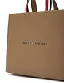 Tommy Hilfiger Logo Khaki Pu Handbags