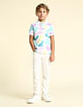 U.S. Polo Assn. Kids Boys Abstract Printed Regular Fit Polo Shirt