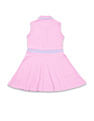 U.S. Polo Assn. Kids Girls Polo Collar Cotton Dress