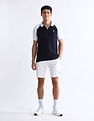 USPA Active Colourblocked Slim Fit Polo Shirt