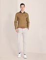 U.S. Polo Assn. Patterned Knit Logo Polo Shirt