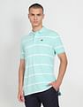 Arrow Sports Contrast Stripe Cotton Polo Shirt