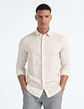 Flying Machine Tencel Hemp Cotton Stripe Shirt