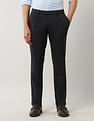 Arrow Regular Fit Mid Rise Trousers