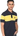 U.S. Polo Assn. Cotton Colour Block Polo Shirt