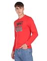 Flying Machine Long Sleeve Brand Print Cotton T-Shirt
