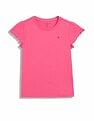 Tommy Hilfiger Kids Girls Solid Regular-Fit Cotton T-Shirt