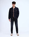 Flying Machine Slash Slim Tapered Fit Jeans