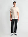 Arrow Sports Mid Rise Solid Trousers