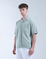 Flying Machine Oversized Fit Graph Checked Digitopia Shirt