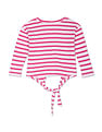 U.S. Polo Assn. Kids Girls Flip Sequin Tie-Up T-Shirt