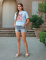 U.S. Polo Assn. Women Boyfriend Fit Brand Printed T-Shirt