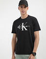 Calvin Klein Jeans Gold Monogram Printed T-Shirt