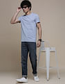 Calvin Klein Men Blue Mid Rise Body Fit Jeans