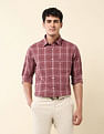 U.S. Polo Assn. Grid Tattersall Checked Tailored Fit Shirt