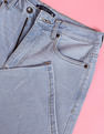 Flying Machine Women High Rise Distressed Split Hem Wide Leg Jeans