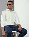 Calvin Klein Cutaway Collar Solid Shirt