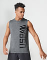 USPA Innerwear Sleeveless Brand Print Polyester I711 Vest - Pack Of 1
