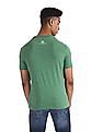 U.S. Polo Assn. Denim Co. Green Printed Front Melange T-Shirt