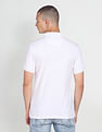Flying Machine Horizontal Stripe Pique Cotton Polo Shirt