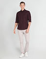 U.S. Polo Assn. Denim Co. Spread Collar Self Design Shirt