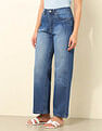 U.S. Polo Assn. Women High Rise Wide Leg Fit Jeans