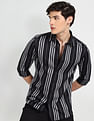 Flying Machine Vertical Stripe Slim Fit Shirt