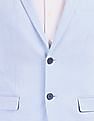 USPA Tailored Men Blue Slim Fit Solid Formal Blazer