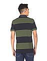 U.S. Polo Assn. Denim Co. Ribbed Collar Striped Polo Shirt