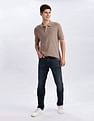 Calvin Klein Jeans Textured Regular Fit Cotton Polo Shirt