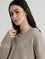 Calvin Klein Jeans Embro Badge V Neck Sweater