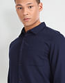Flying Machine Patterned Dobby Slim Fit Shirt