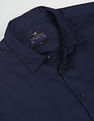 Flying Machine Patterned Dobby Slim Fit Shirt
