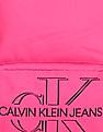 Calvin Klein Women Pink Logo Printed Campus Backpack