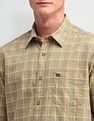 Arrow Sport Slim Fit Herringbone Shirt