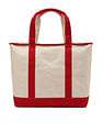 Tommy Hilfiger Colorblock Red Cotton Handbags