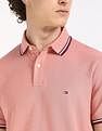 Tommy Hilfiger Solid Regular-Fit Cotton Polo Shirt