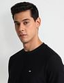 Arrow Sports Patterned Knit Regular Fit T-Shirt