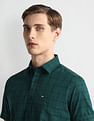 Arrow Sports Windowpane Check Cotton Shirt