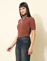 U.S. Polo Assn. Women Regular Fit Solid Polo Shirt