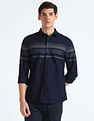 Flying Machine Horizontal Stripe Cotton Shirt
