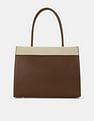 U.S. Polo Assn. Women Alina Colour Blocked Satchel Bag