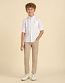 U.S. Polo Assn. Kids Boys Dobby Cotton Shirt