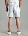 Tommy Hilfiger Regular Fit Striped Mid Rise Shorts