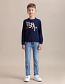 U.S. Polo Assn. Kids Brand Printed Regular Fit Sweatshirt