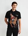 U.S. Polo Assn. Denim Co. Graphic Print Muscle Fit Polo Shirt