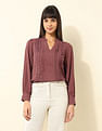 U.S. Polo Assn. Women Lace Detailed Top