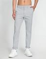 Flying Machine Twill Solid Trousers